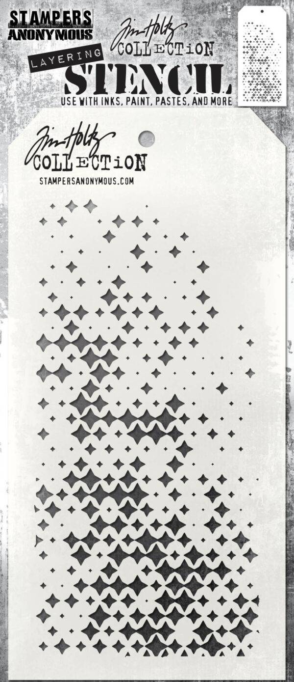 Tim Holtz® Stampers Anonymous Layering Stencils -- Sparkle Fade THS188