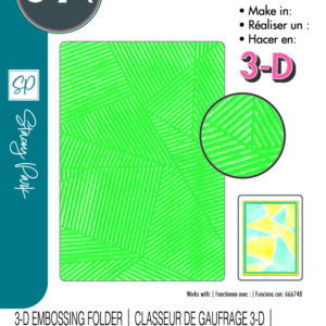 Sizzix 3-D Textured Impressions Embossing Folder - Cosmopolitan, Down the Line by Stacey Park