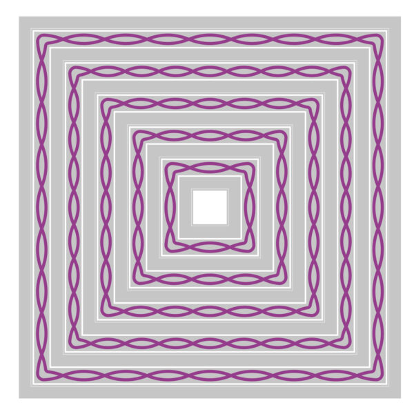 Sizzix Framelits Die Set 11PK - Fanciful, Yvette Interlaced Squares by Stacey Park - Image 3