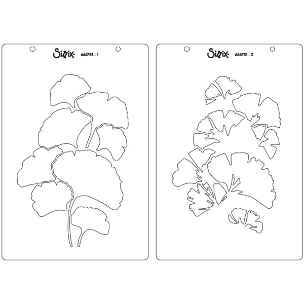 Sizzix A5 Stencil 2PK - Cosmopolitan, Inspire Adornment by Stacey Park - Image 3