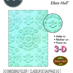 Sizzix Multi-Level Textured Impressions A5 Embossing Folder - Floral Damask by Eileen Hull