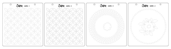 Sizzix Layered Stencils 4PK - Plate and Pattern by Eileen Hull - Image 3