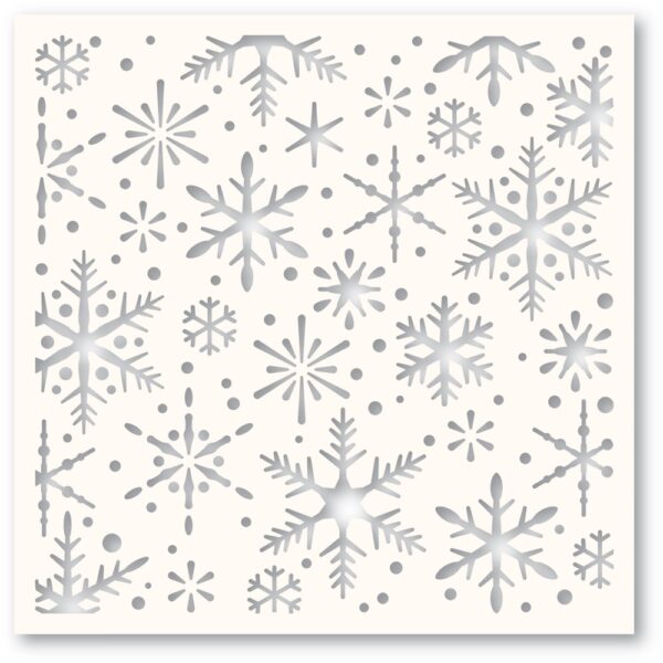 Memory Box Stencil - Falling Snowflakes 88627