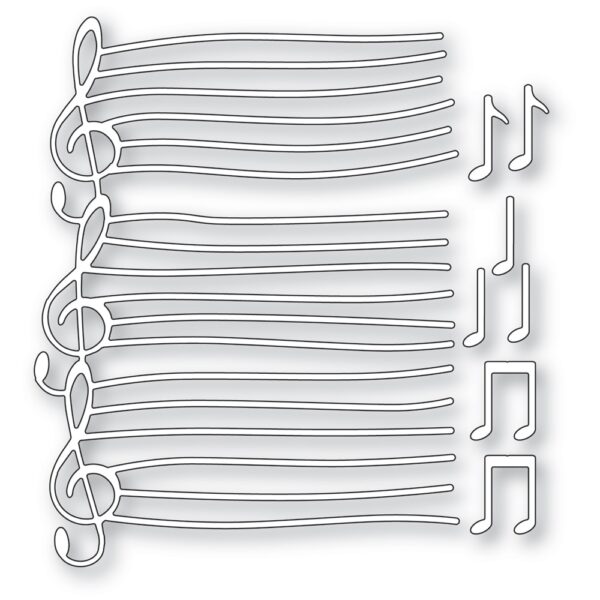 Memory Box Die – Wavy Sheet Music 94809