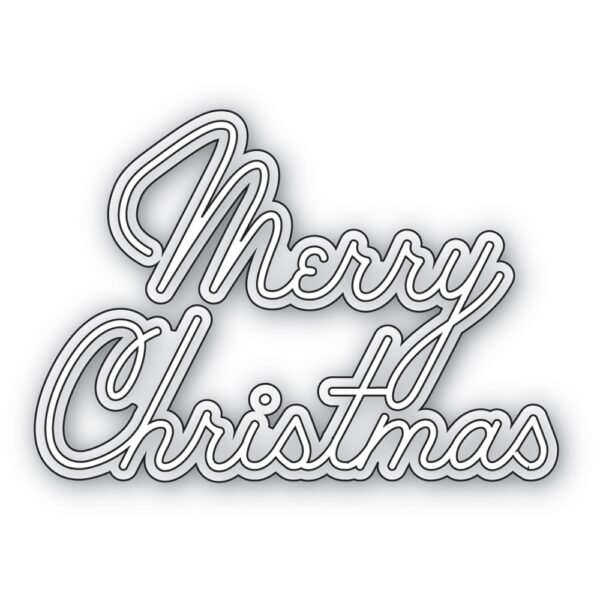Memory Box Die – Merry Christmas Debut Script 94839