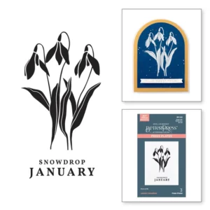 January Snowdrop Press Plates