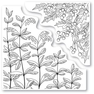 Memory Box Leaves and Berries Cling Stamp Set CS2084