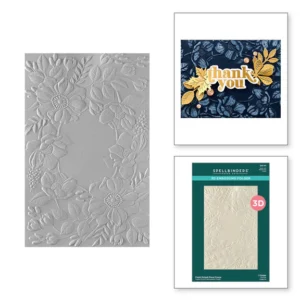Fresh Picked Floral Frame 3D Embossing Folder