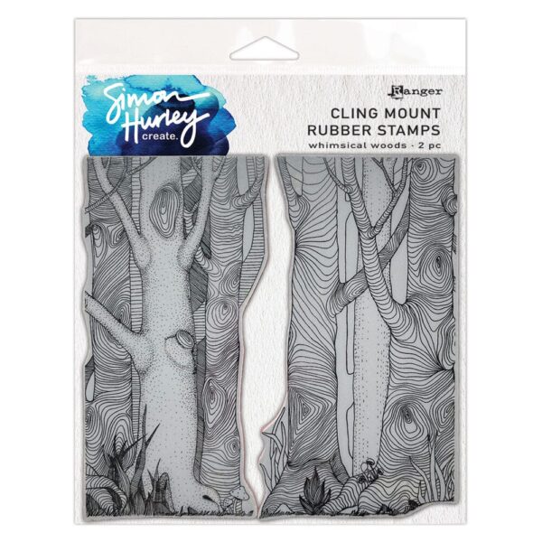 Simon Hurley create. Cling Stamp Whimsical Woods