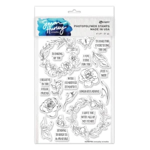 Simon Hurley create. Photopolymer Stamp Everyday Wreaths