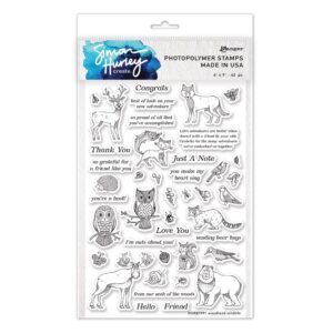 Simon Hurley create. Photopolymer Stamp Woodland Wildlife