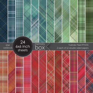 Memory Box Yuletide Plaid 6″ x 6″ Paper Pack PP1031