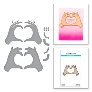 Heart Hands Etched Dies