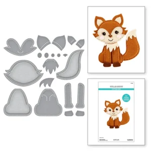 Felt Forest Fox Etched Dies