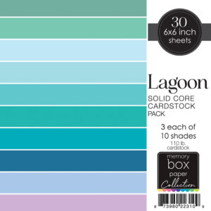 Memory Box Lagoon 6×6 Paper Pack SP1010