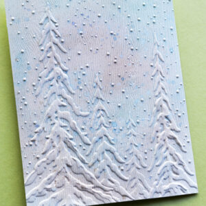 Memory Box 3D Embossing Folder – Frosted Trees EF1045