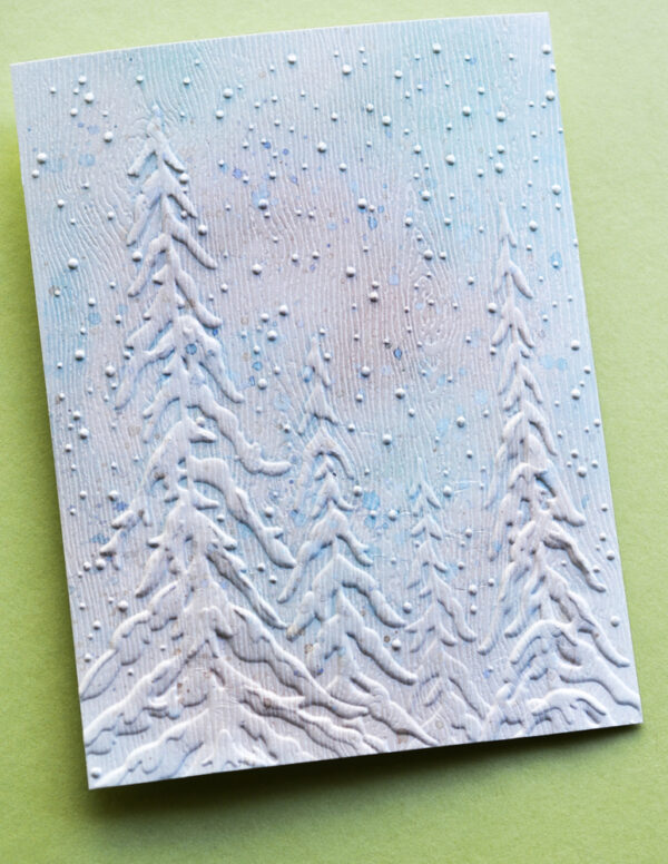 Memory Box 3D Embossing Folder – Frosted Trees EF1045