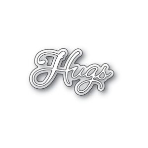 Poppystamps Craft Die – Hugs Moonlight Script 2600