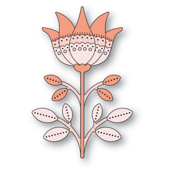 Poppystamps Craft Die – Nordic Crown Flower 2610