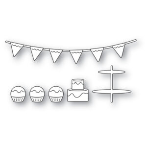 Poppystamps Craft Die – Corner Shoppe Birthday Treats 2618
