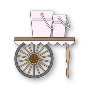 Poppystamps Craft Die – Corner Shoppe Wooden Cart 2619