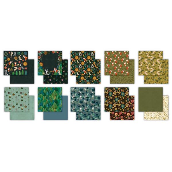 Craft Consortium Double-Sided Paper Pad 12"x12" -- Through the Trees - Image 2