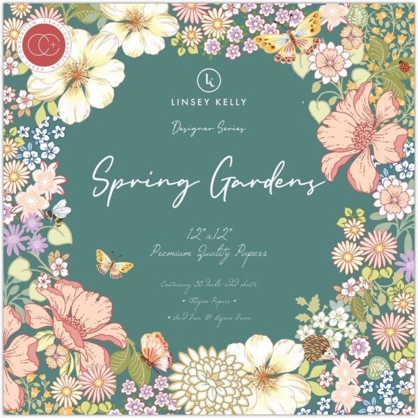 Craft Consortium Double-Sided Paper Pad 12"X12" -- Spring Gardens