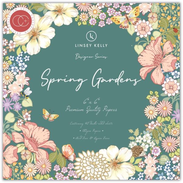 Craft Consortium Double-Sided Paper Pad 6"X6" -- Spring Gardens