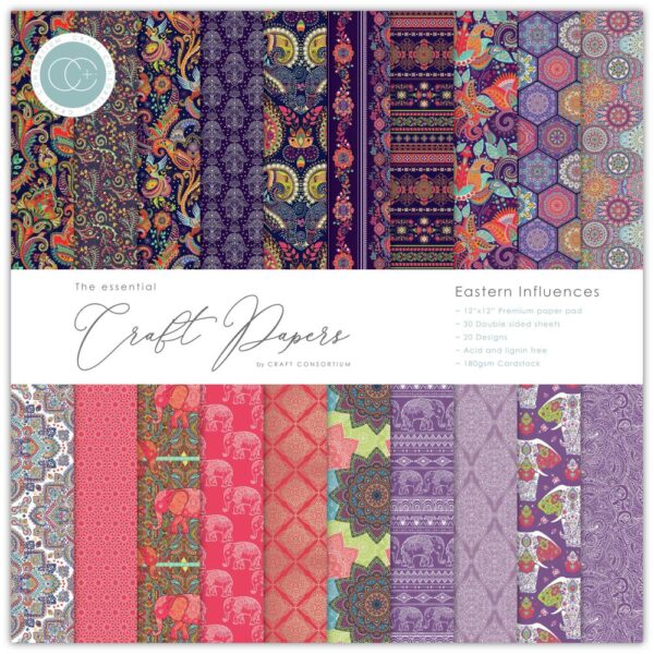 Craft Consortium Double-Sided Paper Pad 12"X12" -- Eastern Influences