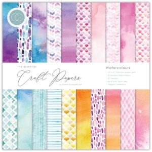 Craft Consortium Double-Sided Paper Pad 12"X12" -- Watercolours