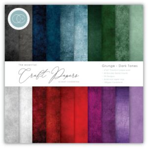 Craft Consortium Double-Sided Paper Pad 6"X6" -- Grunge, Dark Tones