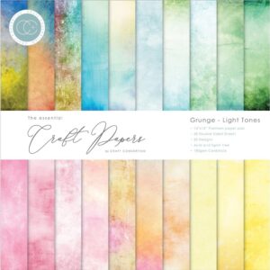 Craft Consortium Double-Sided Paper Pad 12"X12" -- Grunge, Light Tones