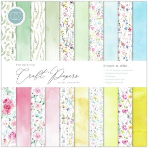 Craft Consortium Double-Sided Paper Pad 12"X12" -- Bloom & Wild