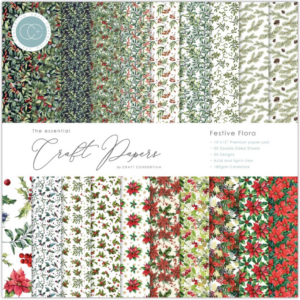 Craft Consortium Double-Sided Paper Pad 12"X12" -- Festive Flora