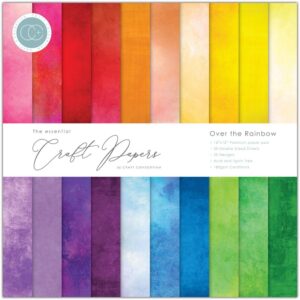 Craft Consortium Double-Sided Paper Pad 12"X12" 30/Pkg -- Over the Rainbow