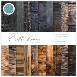 Craft Consortium Double-Sided Paper Pad 6"X6" -- Scorched Wood