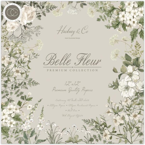 Craft Consortium Double-Sided Paper Pad 12"X12" -- Belle Fleur