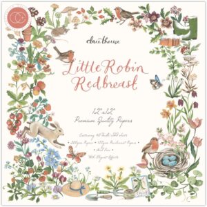 Craft Consortium Double-Sided Paper Pad 12"X12" -- Little Robin Redbreast