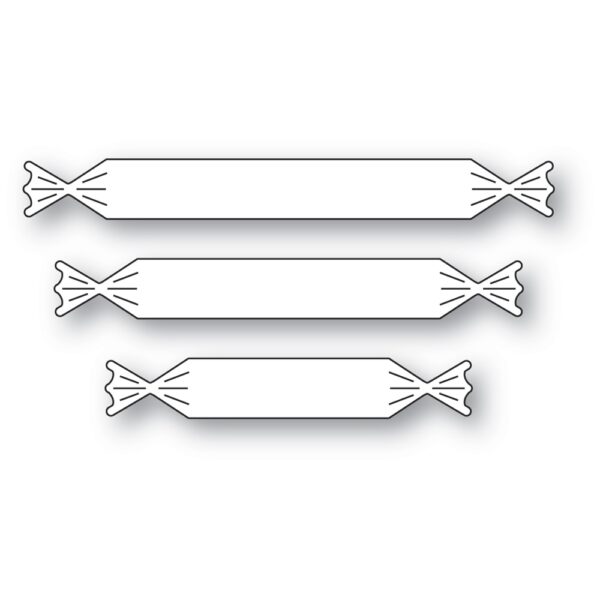 Poppystamps Craft Die – Tiny Sentiment Banners 2553