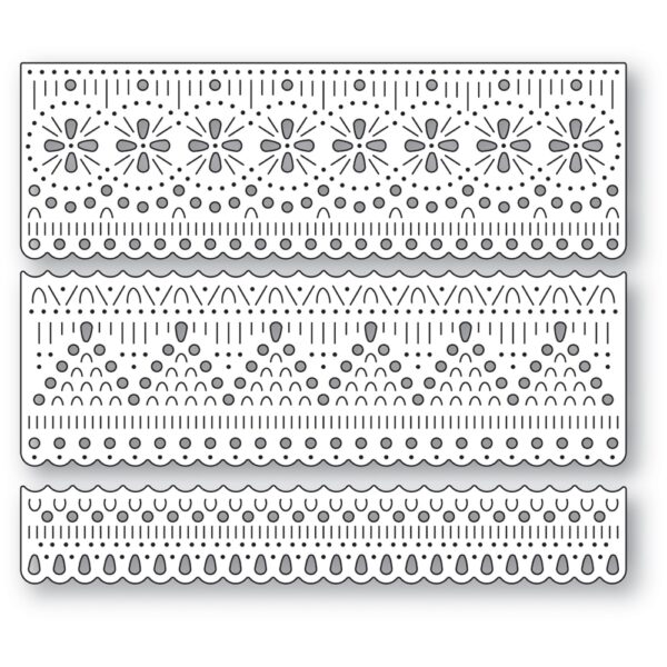 Poppystamps Craft Die – Nordic Delicate Border Set 2630