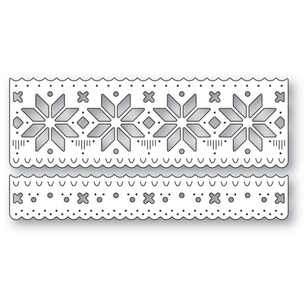 Poppystamps Craft Die – Nordic Wintertide Border Set 2633