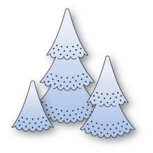 Poppystamps Craft Die – Nordic Dimple Trees 2635