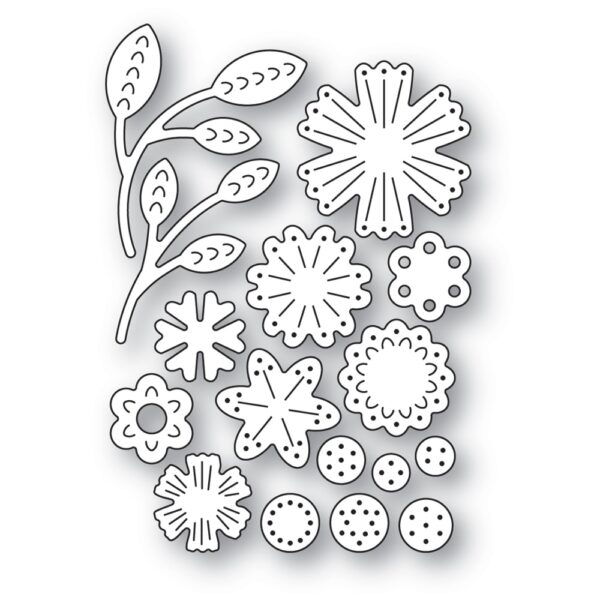 Poppystamps Craft Die – Nordic Flower Bunch 2637 - Image 2