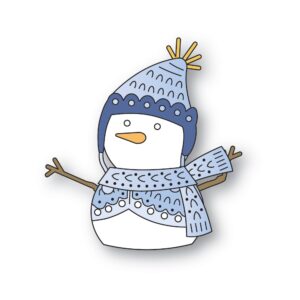 Poppystamps Craft Die – Nordic Happy Snowman 2640