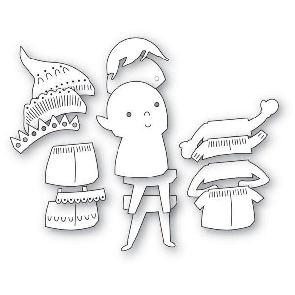 Poppystamps Craft Die – Nordic Sweet Elf 2641 - Image 2