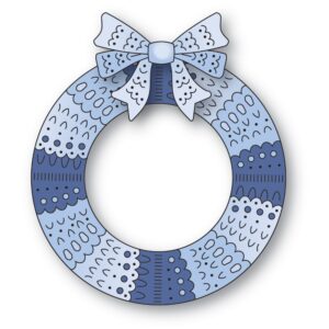 Poppystamps Craft Die – Nordic Wreath and Bow 2646
