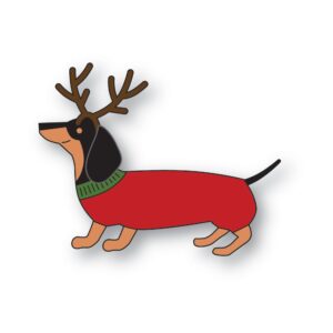 Poppystamps Craft Die – Antler Dachshund 2651