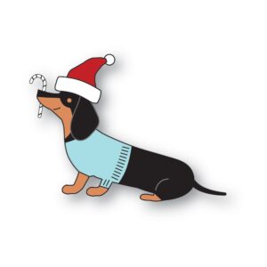Poppystamps Craft Die – Sitting Dachshund 2652