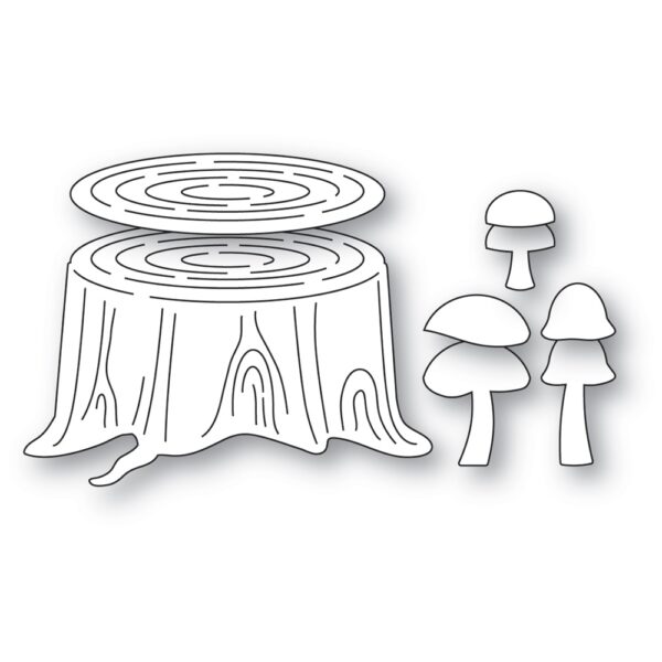 Poppystamps Craft Die – Forest Stump 2657 - Image 2