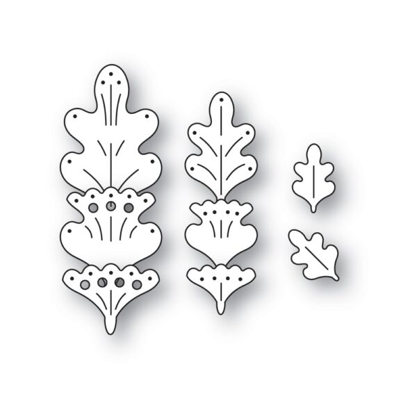 Poppystamps Craft Die – Nordic Oak Leaves 2664 - Image 2